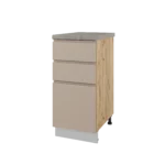 Долен шкаф с две чекмеджета и врата 400