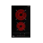 Стъклокерамичен плот с 2 готварски зони, таймер