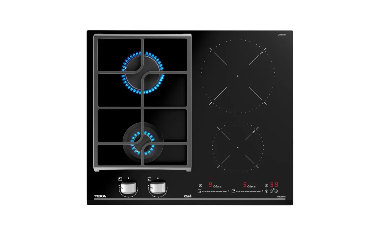 Комбиниран стъклокерамичен плот газ + индукция, iCooking функции - Изображение на 1