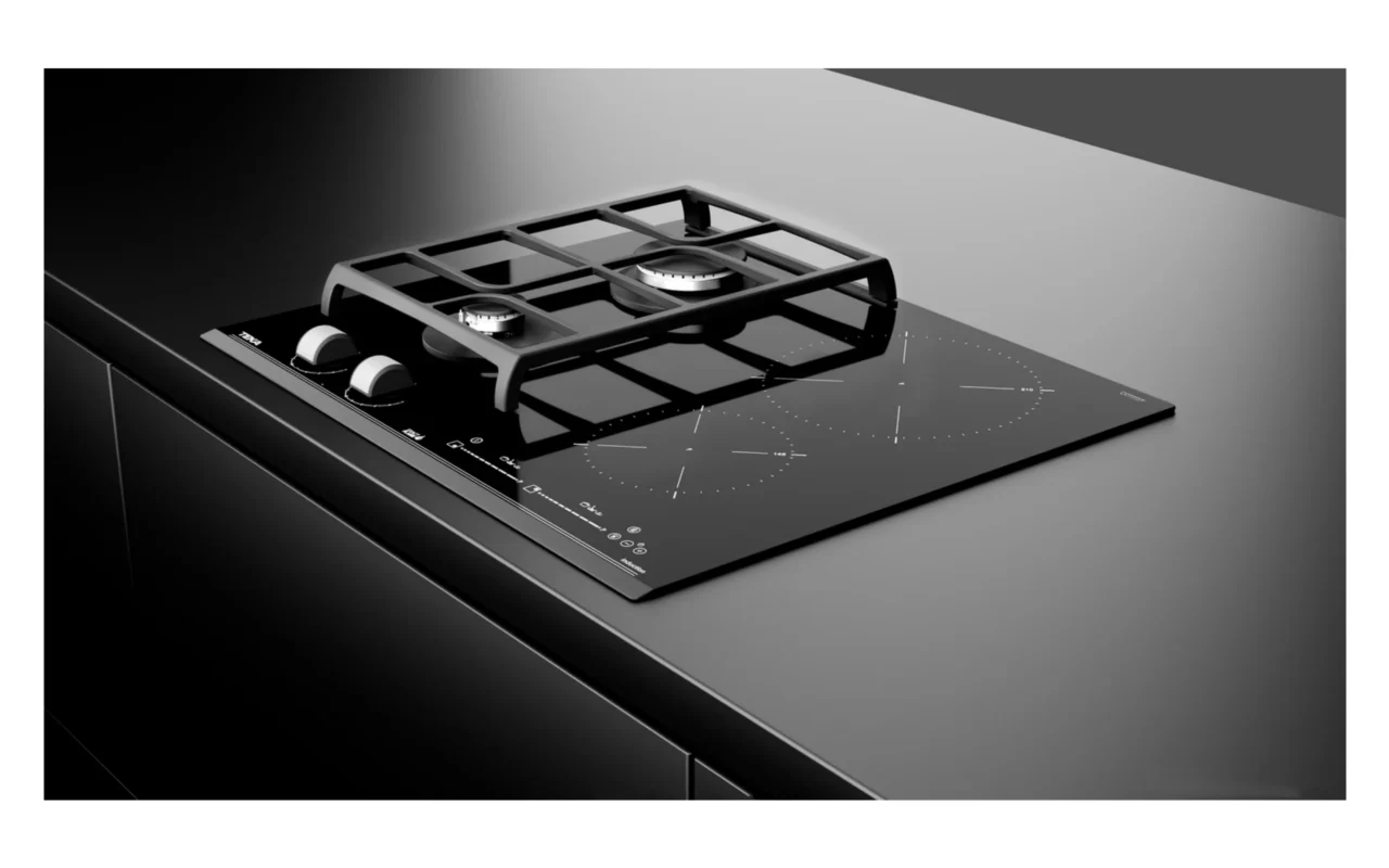 Комбиниран стъклокерамичен плот газ + индукция, iCooking функции - Изображение на 2