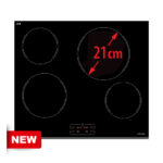 Стъклокерамичен  плот с 4 готварски зони