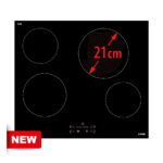 Стъклокерамичен  плот с 4 готварски зони