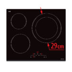 Стъклокерамичен  плот с 3 готварски зони