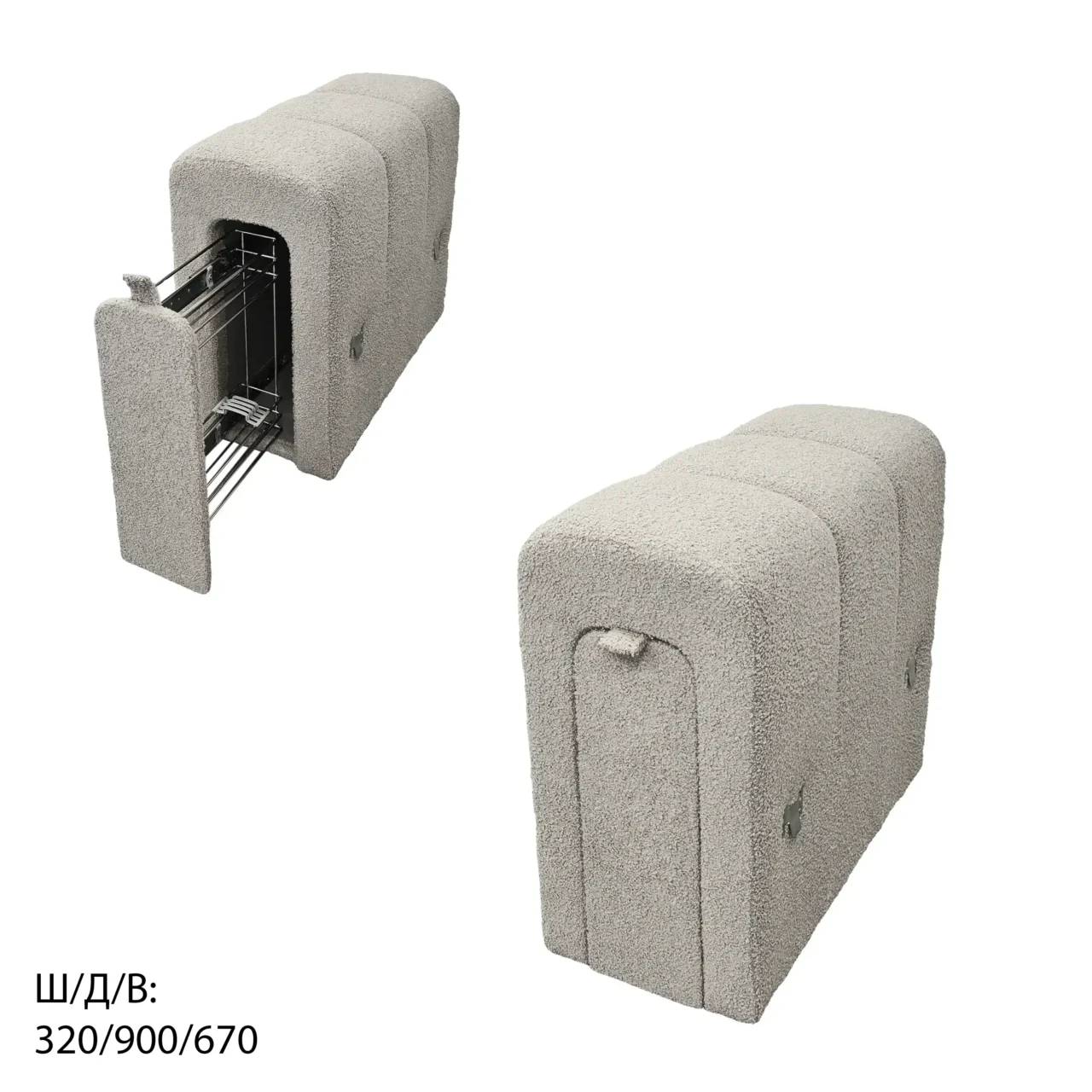 Подлакътник с бутелиера - Ляв